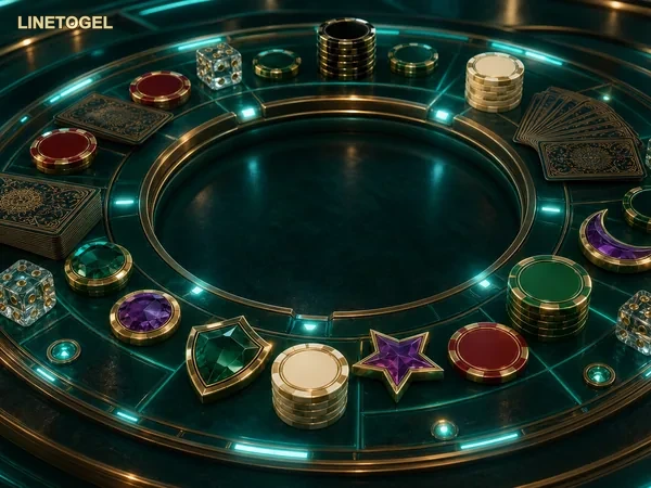 Gambar European Roulette di linetogel dengan tampilan meja dan roda permainan